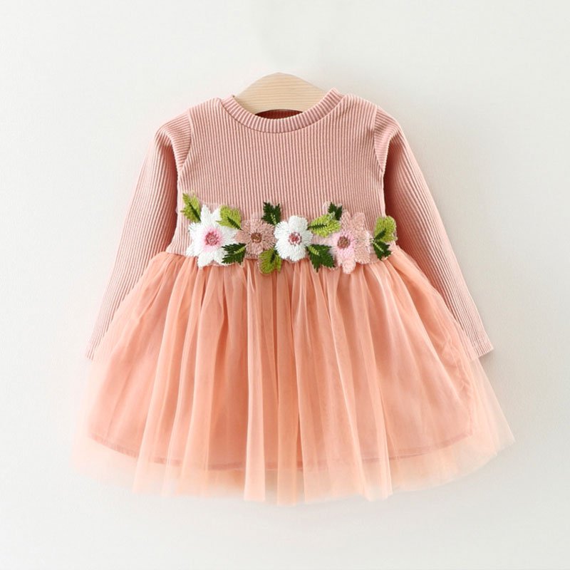 Floral Tulle Princess Dress