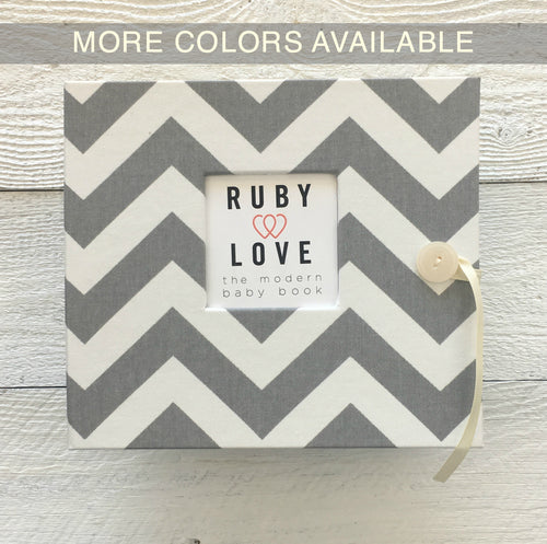 Chevron Stripes | Baby Book