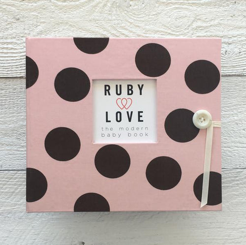 Large Polka Dot | Baby Book