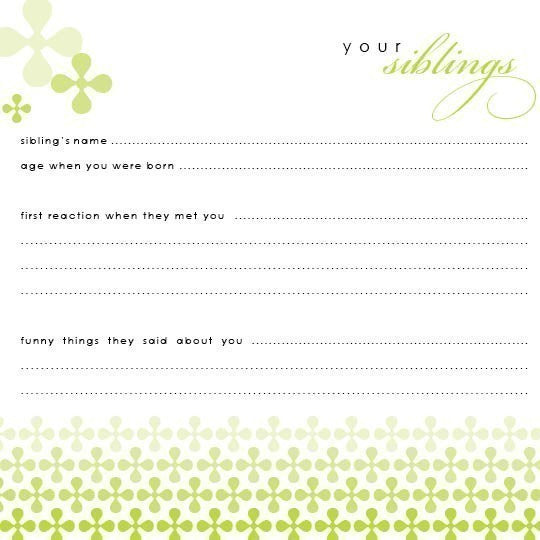 Siblings Page Details