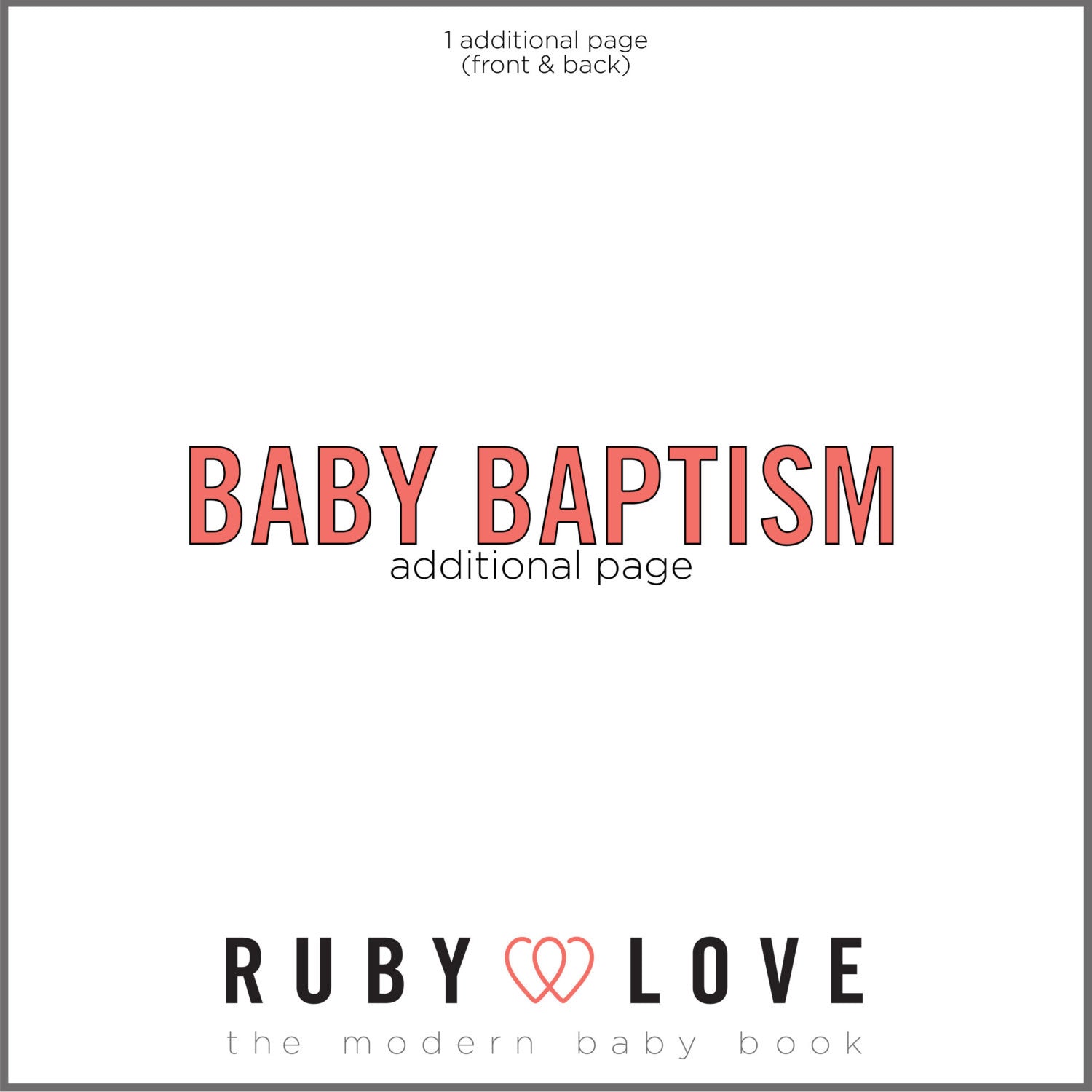 Baby Baptism Page
