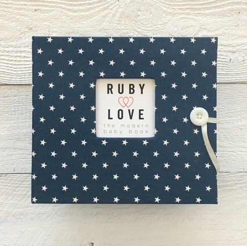 Mini Navy Star | Baby Book