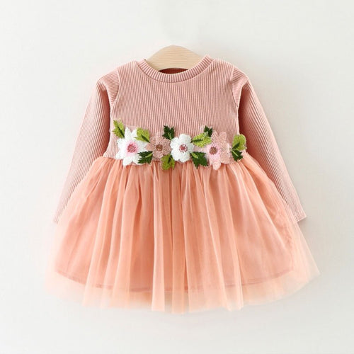 Floral Tulle Princess Dress