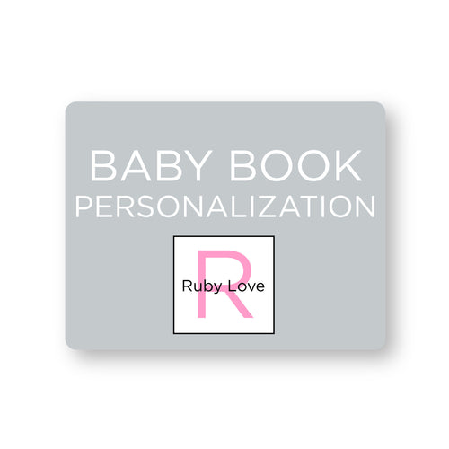Personalize Your Baby Book!
