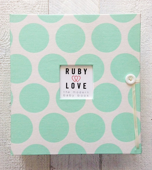 Mint Bold Dot | School Years Memory Book