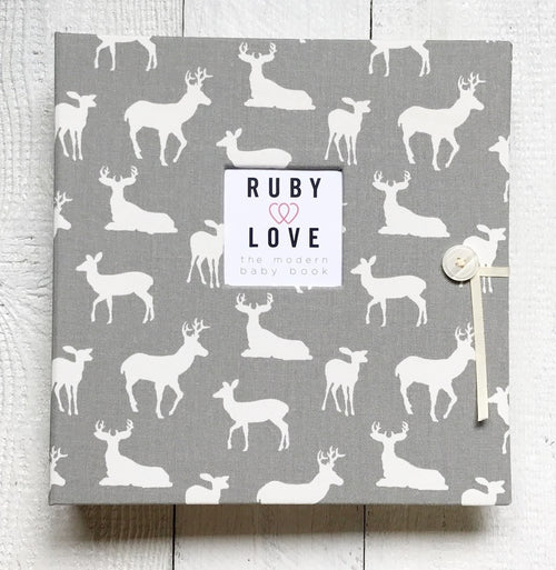 Gray Woodlands Silhouette | School Years Memory Book
