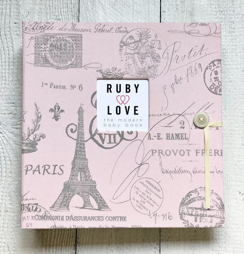 Pink Paris Toile | School Years Memory Book