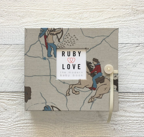 Vintage Wild West | Baby Book