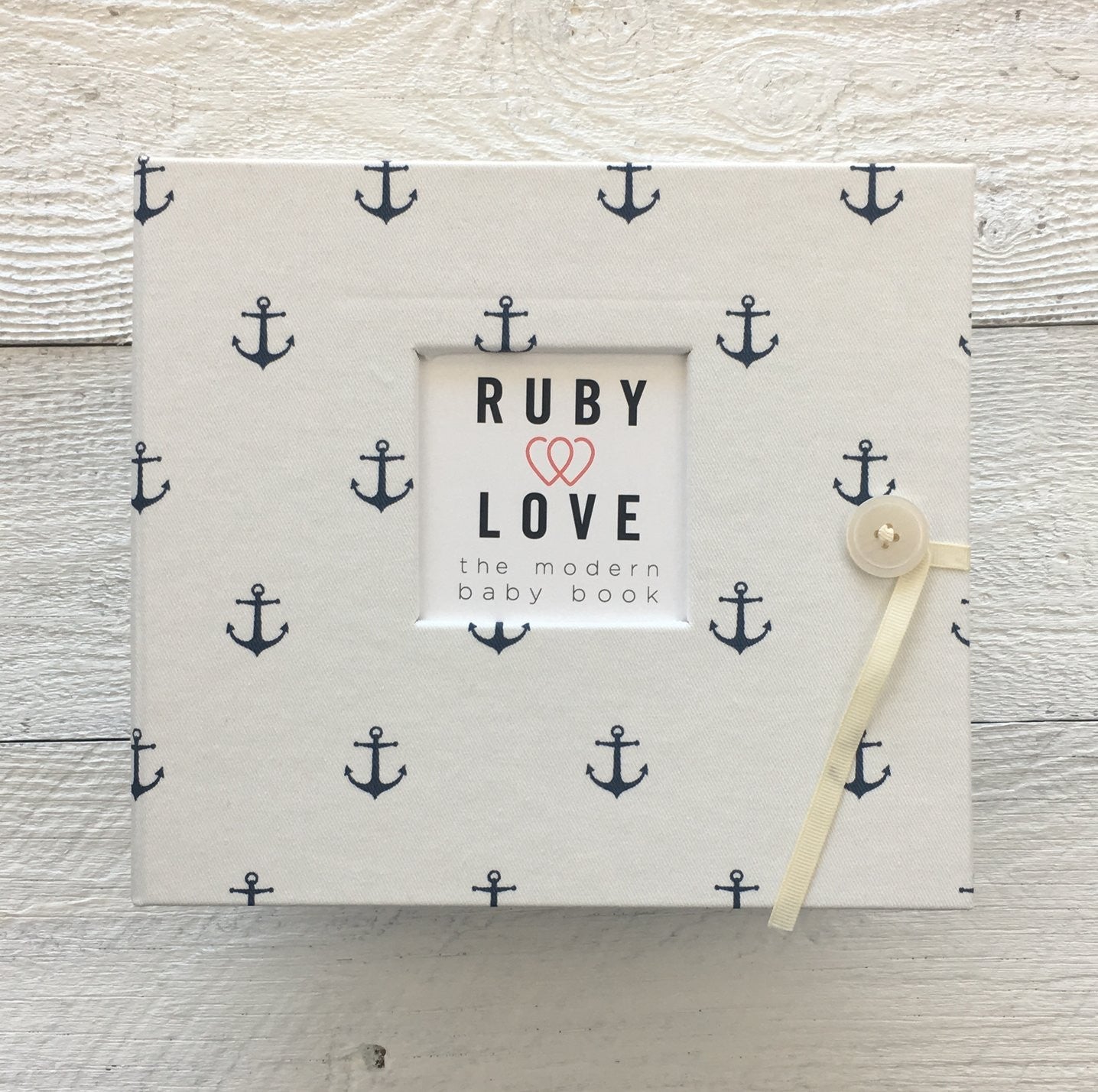 White Anchors | Baby Book