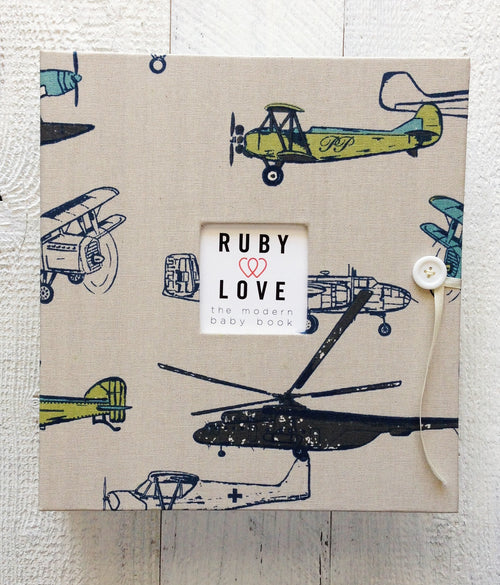 Vintage Planes | School Years Memory Book